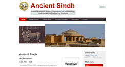 Desktop Screenshot of ancientsindh.salu.edu.pk